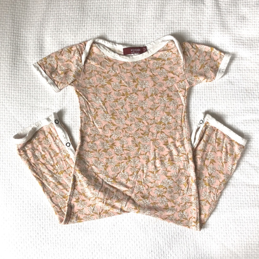 Milkbarn Floral Romper size 6-12M